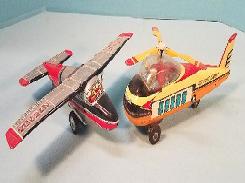 Helicopter & Airplane Friction Toys