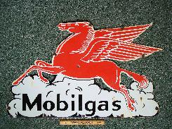 Mobilgas Pegasus Porcelain Sign 