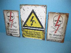 German Electrical Fence Warning Signs
