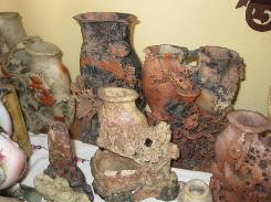 Soapstone Carved Vases 