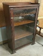 Oak Glass Front Cabinet