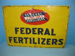   Federal Fertilizers Metal Sign