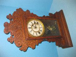 Waterbury Fancy Oak Shelf Clock