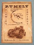 Rumely Plowing Engine Promotional Poster