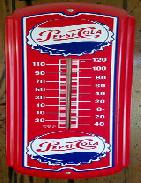 Pepsi Cola Metal Thermometer