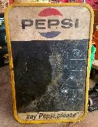 Pepsi Embossed Menu Sign
