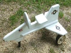 Wooden Air Force Fighter Ride Toy