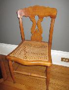 Tiger Maple Cane Seat Chairs