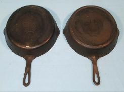 Griswald Erie PA No. 8 Cast Iron Skillets