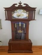 West German Walnut Grandfather's Clock