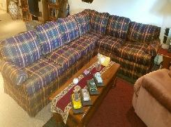 Plaid Sectional 