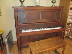 Walnut Upright Player Piano