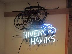 Miller Light River Hawks Neon Sign