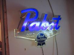 Pabst Cold Beer Lighted Sign
