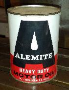 Alemite Heavy Duty Tin Motor Oil Can 