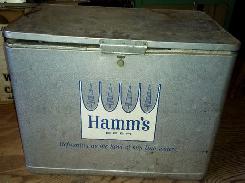 Hamm's Beer Large Tin Cooler