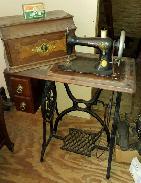 Singer Iron Treadle Base Sewing Machine