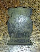  Krauss Bros. Lumber Co. Brass Clip 