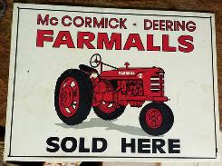 McCormick-Deering Farmalls Sold Here Sign 