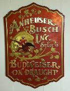 Anheuser Busch Budweiser Plaque