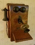 Stromburg Carlson Oak Wall Telephone
